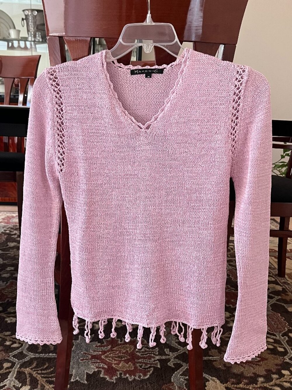 Marco G Handknit / Crochet Top - Perfect For Spring